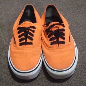 Neon orange vans